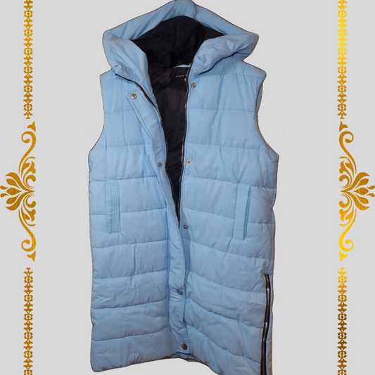 Sleeveless Long Puffer Jacket